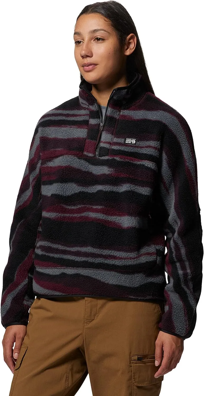 Mountain Hardwear Women's HiCamp Fleece Pullover for Hiking, Travel, Backpacking, and Everyday Wear