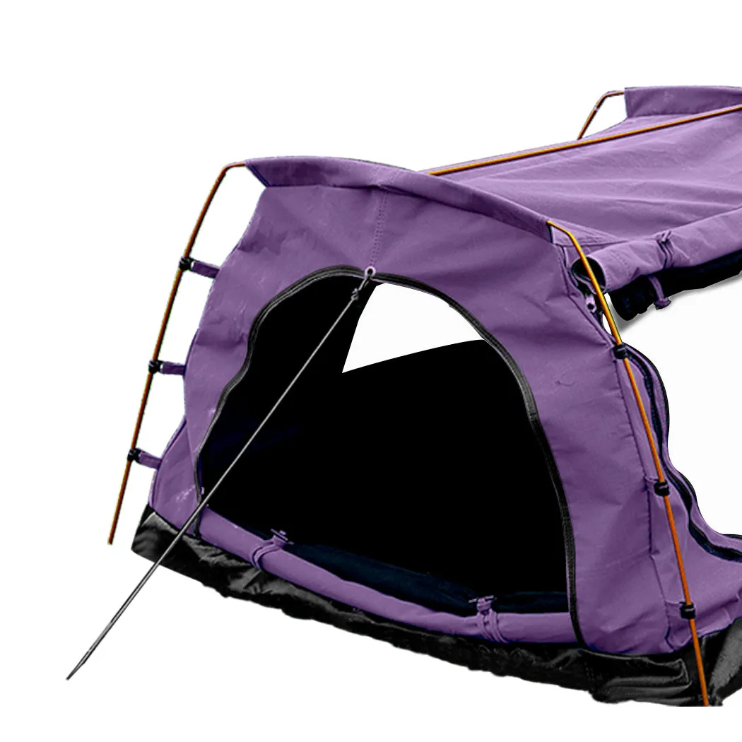 Mountview King Single Swag Camping Swags Purple