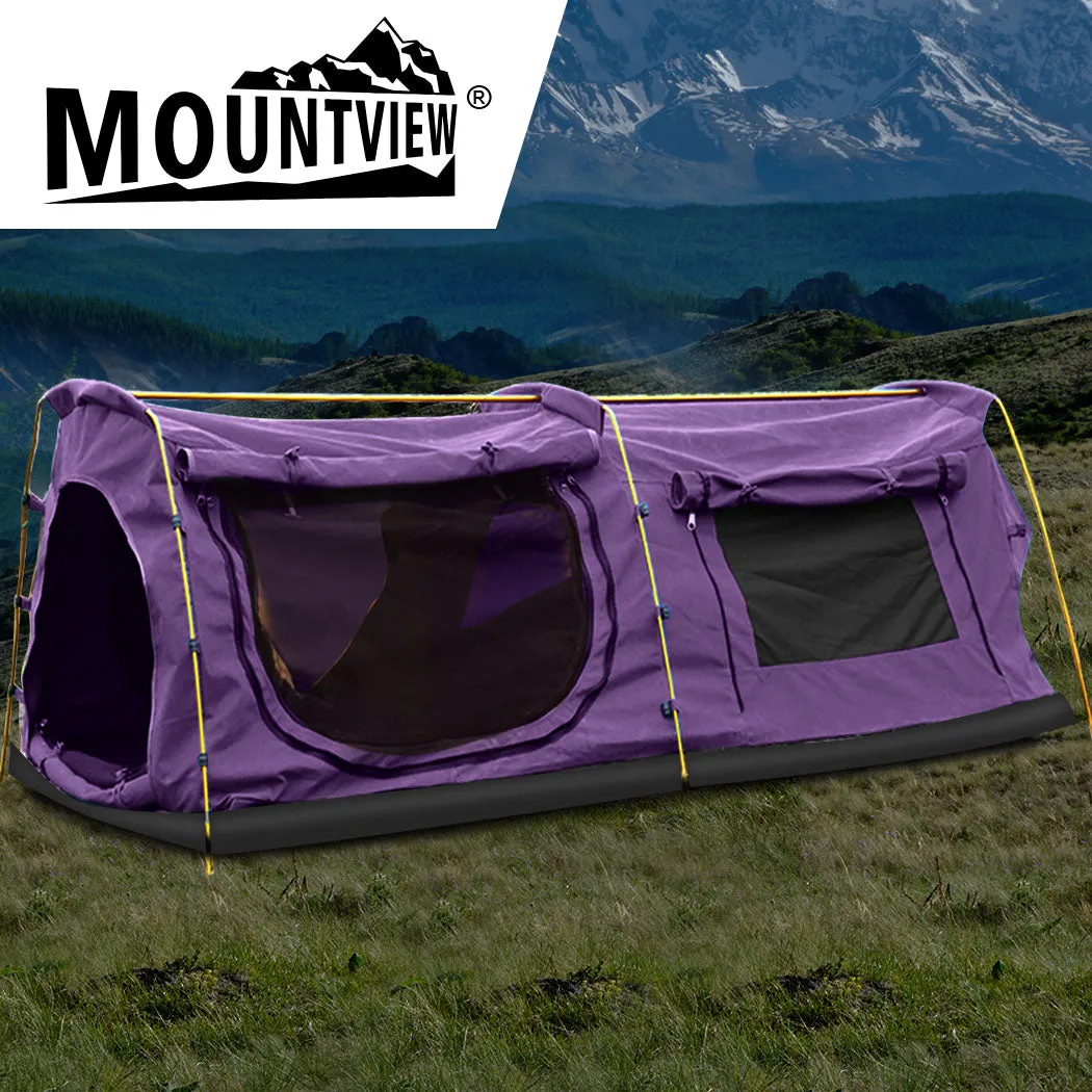 Mountview King Single Swag Camping Swags Purple