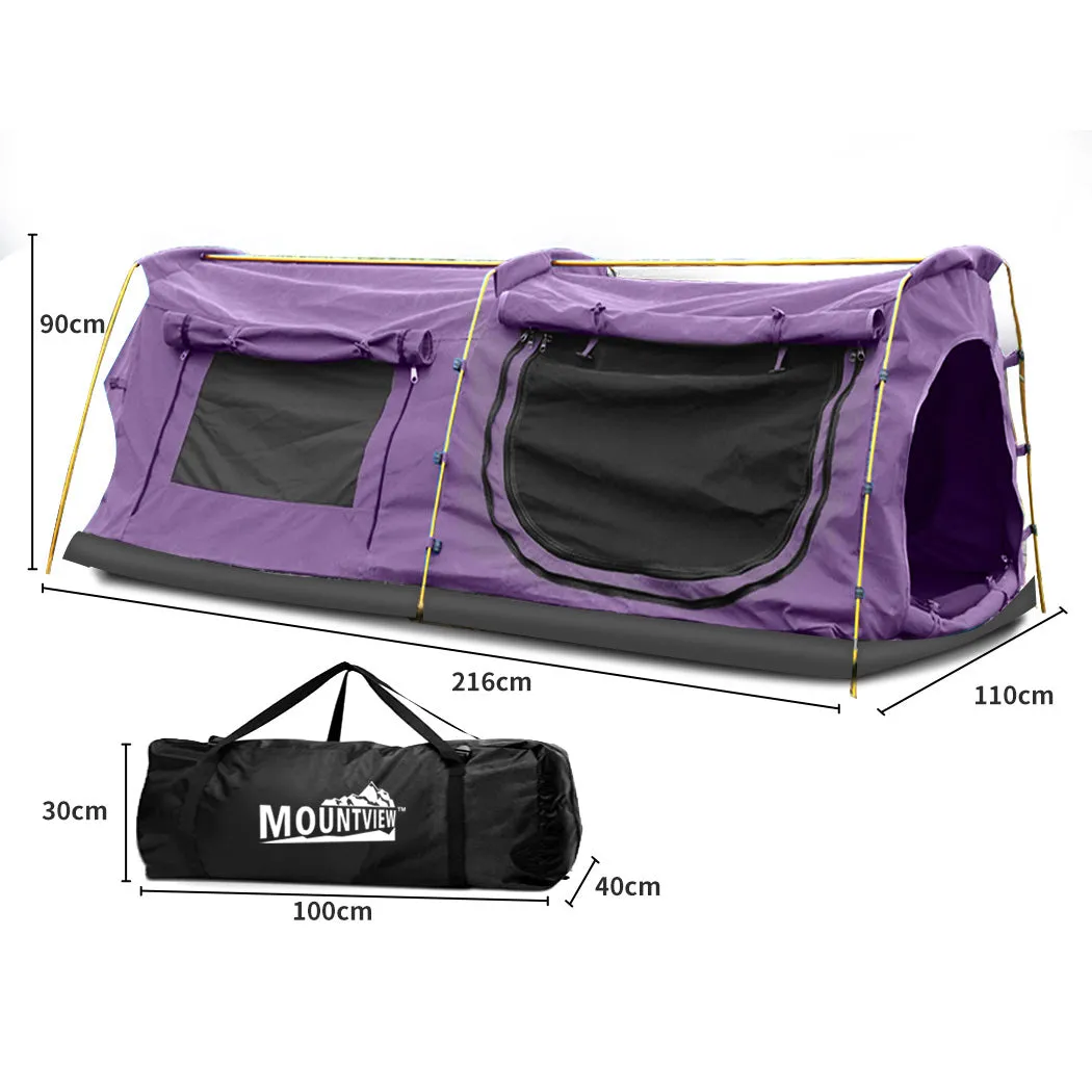 Mountview King Single Swag Camping Swags Purple