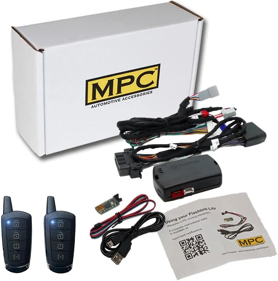 MPC Remote Start Compatible with Dodge Durango 14-17, Journey 11-17, Jeep Grand Cherokee 14-17 || Plug N Play || (2) Extended Range 4 Button 2-Way Remotes - Up to 3,000 ft
