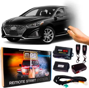 MPC Remote Start Kit Compatible with Hyundai Sonata 2018-2019 || Gas || Semi Plug-n-Play with T-Harness || Includes (2) 1-Button Remotes - Up to 1,500 ft Range || Premier USA Tech Support