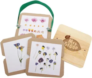 Mrs Green Flower Press Activity Kit Tools - Outdoor Nature Craft Project to Preserve Dried Flowers and Leaves for Kids Ages 6  - Educational STEM Learning for Kids - Gift for Elementary Students
