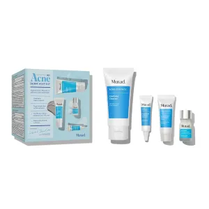 Murad Acne 911 Derm Visit Kit - Travel Ready Acne Fighting Trial Kit - Sulfur Mask, Clarifying Cleanser, Spot Treatment, Deep Relief Treatment
