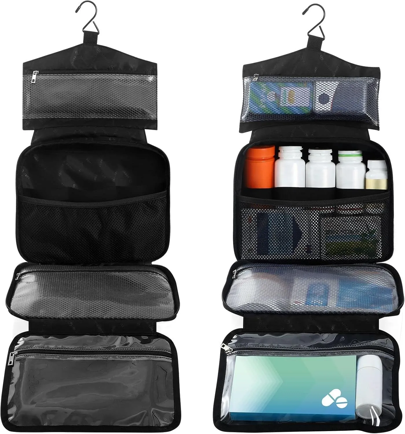Naanle Pill Organizer Bag Travel Pill Bottle Medicine Organizer Home Storage Medication Bag for Vitamin Supplements, My Legal Drugs Empty First Aid Bag for Car Camping, 1.0 Count