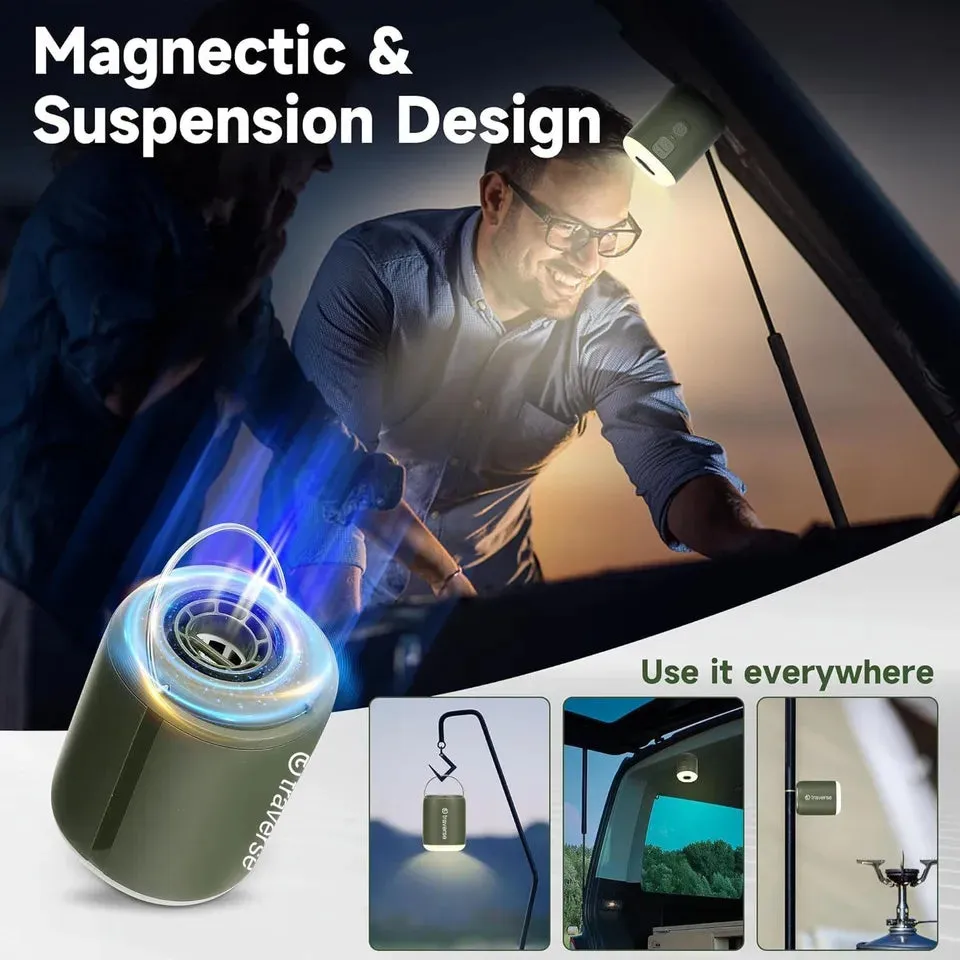 Nano Inflatable PumpBuilt-In Lantern &amp; Magnetic Design for Air Mattress, Pool Floats, &amp; More