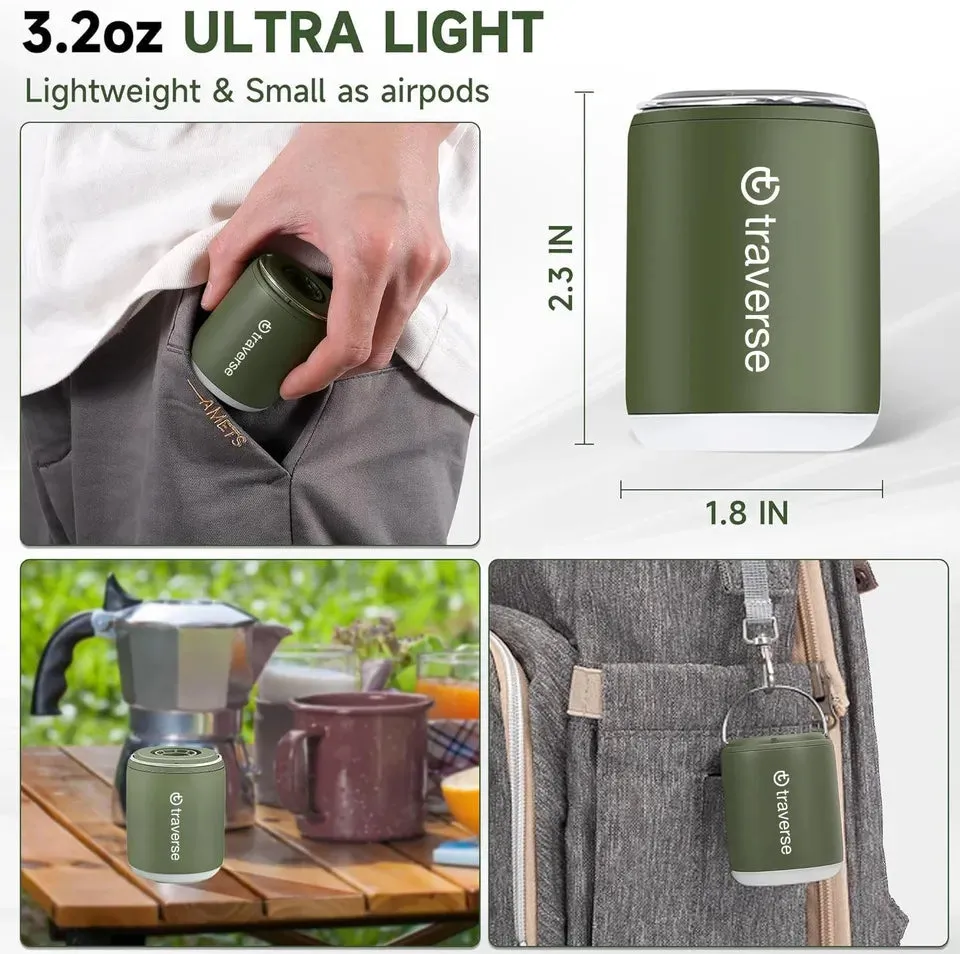 Nano Inflatable PumpBuilt-In Lantern &amp; Magnetic Design for Air Mattress, Pool Floats, &amp; More