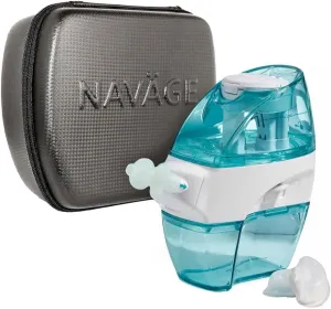 Navage Starter Bundle - Navage Nasal Irrigation System - Saline Nasal Rinse Kit with 1 Navage Nose Cleaner, 30 SaltPods and Black Travel Case