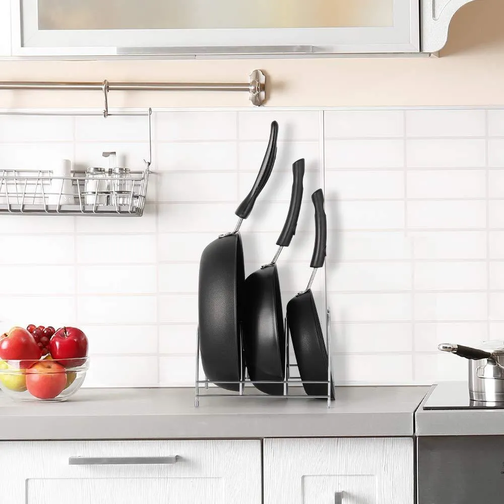 NEX 2-Pack Kitchen Cabinet Pan and Pot Lid Organizer Rack Holder