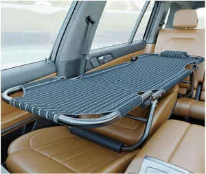 Non-Inflatable Car Mattress - Folding Travel Bed for Rear Seat of Most Cars, Easy to Clean - Perfect Outdoor Camping Bed (Color : Blue, Size : 163x56)