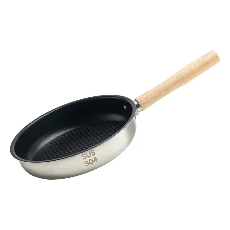 Non-Stick with Detachable Stainless Handle Satisfaction guarantee Frying Budget-friendly Qunature Steel Pan