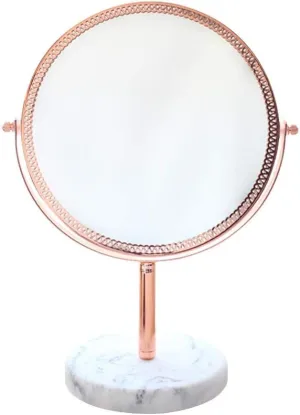 Nordic Dormitory Mirror Makeup Mirror Desktop Desktop Mirror Girl Mirror Desk Dressing Mirror Hand Held Makeup Mirror (Color : Natural) (Color : Natural)