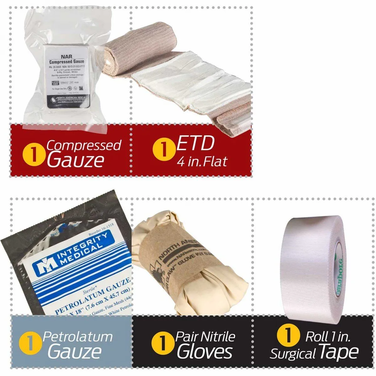 North American Rescue Individual Aid Kit