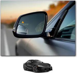 NXTGEN Custom Blind Spot Mirrors - Compatible with 2020-Present Toyota Supra MKV With Blind Spot Monitoring - Extended View - 2 Piece Set (Left & Right)