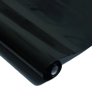One Way Privacy Window Film Daytime Privacy Reflective Mirror Sun Blocking UV Protection Static Cling Heat Control Window Tint for Home Black Silver 15.7 Inch x 32.8 Feet