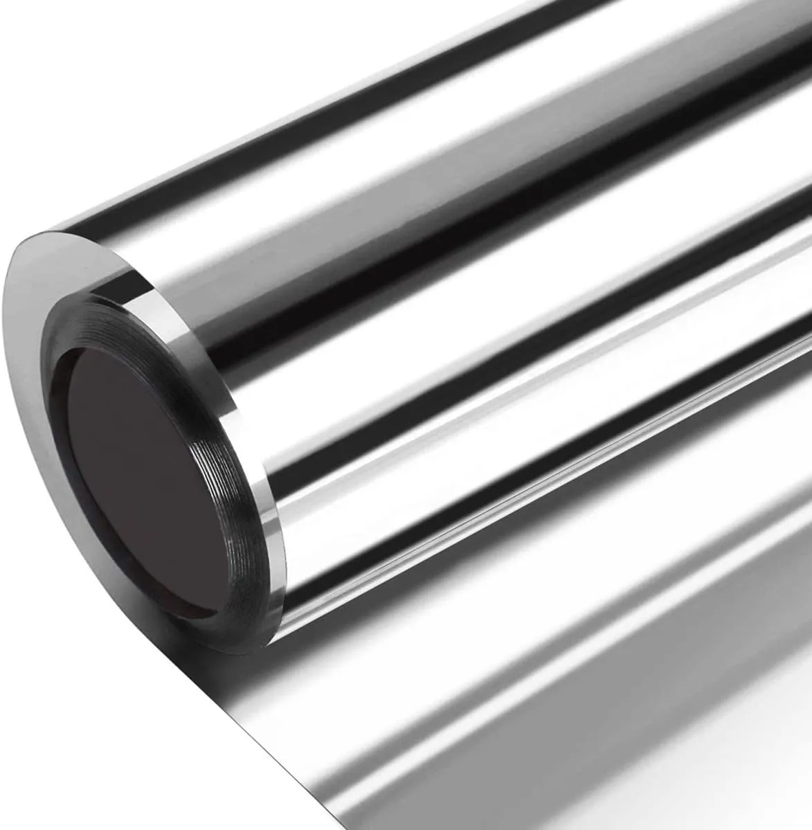 One Way Window Film Mirror Cover Privacy Protection Tint,Heat Control Sun Reducing Anti UV Reflective Solar Tint,Non-Adhesive Window Blocker Coverings House Ventanas Film Silver 23.6 x 157.5 Inch