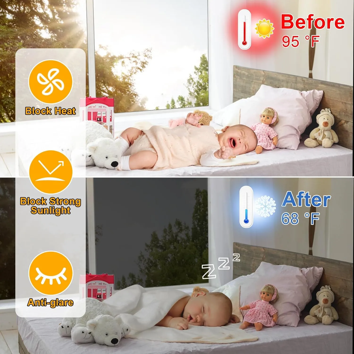 One Way Window Privacy Film See Out Not in, Window Tint for Home, Reflective Mirror Glass Windows Coverings Sun Heat UV Blocking, Black-Silver, 29.5 inch x 78.74"