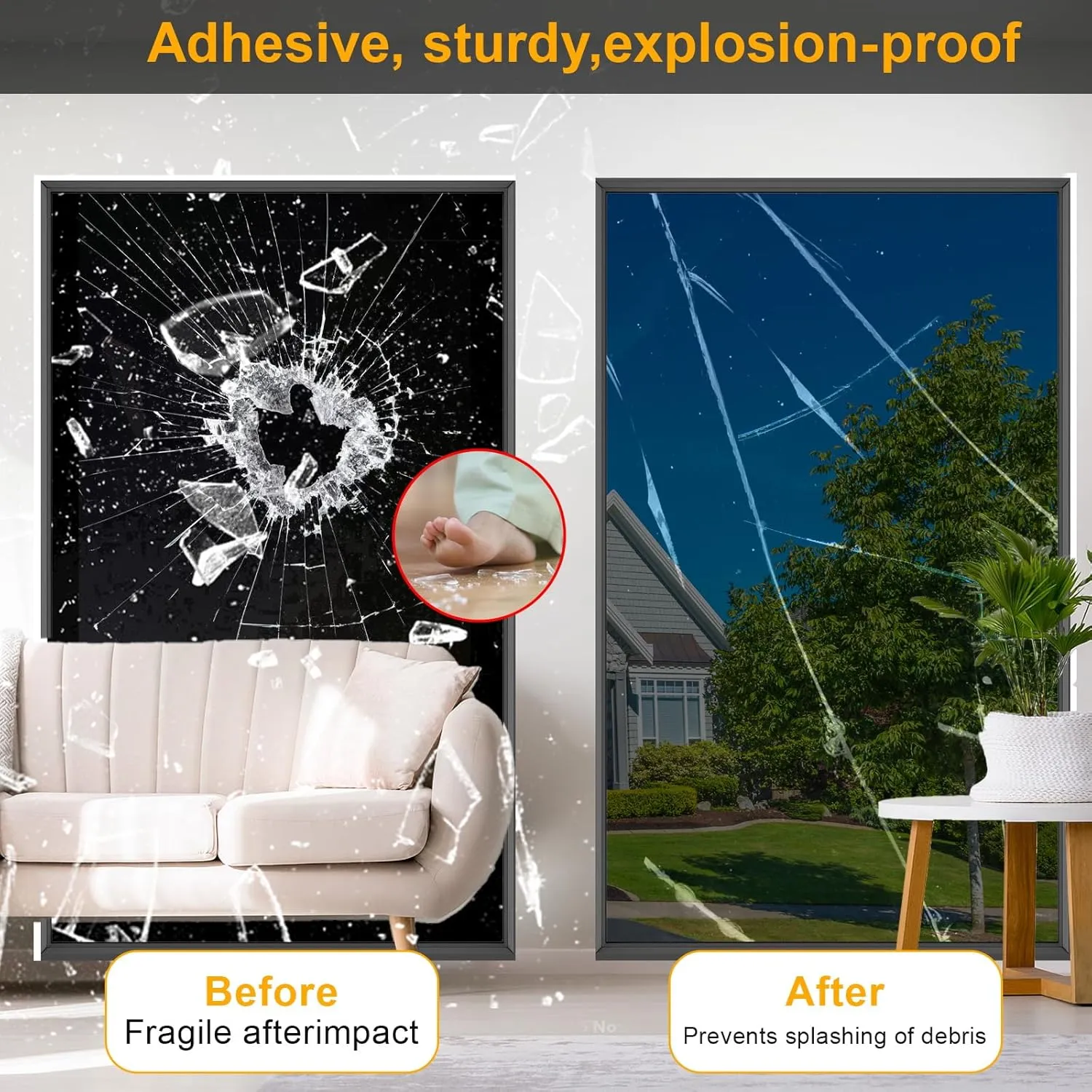 One Way Window Privacy Film See Out Not in, Window Tint for Home, Reflective Mirror Glass Windows Coverings Sun Heat UV Blocking, Black-Silver, 29.5 inch x 78.74"