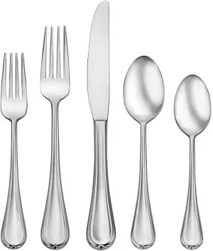 Oneida Clariat Piece Fine Flatware Set, 20 Count, Metallic