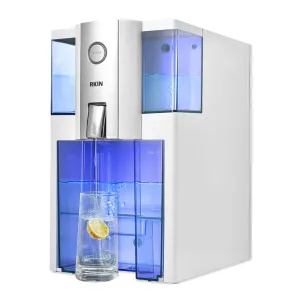OnliPure Zero Installation Countertop Reverse Osmosis Water Filter System for Superior Taste - Fully Assembled High Capacity 4 Stage Patented Water Filter Dispenser for Absolute Purity - 0 TDS