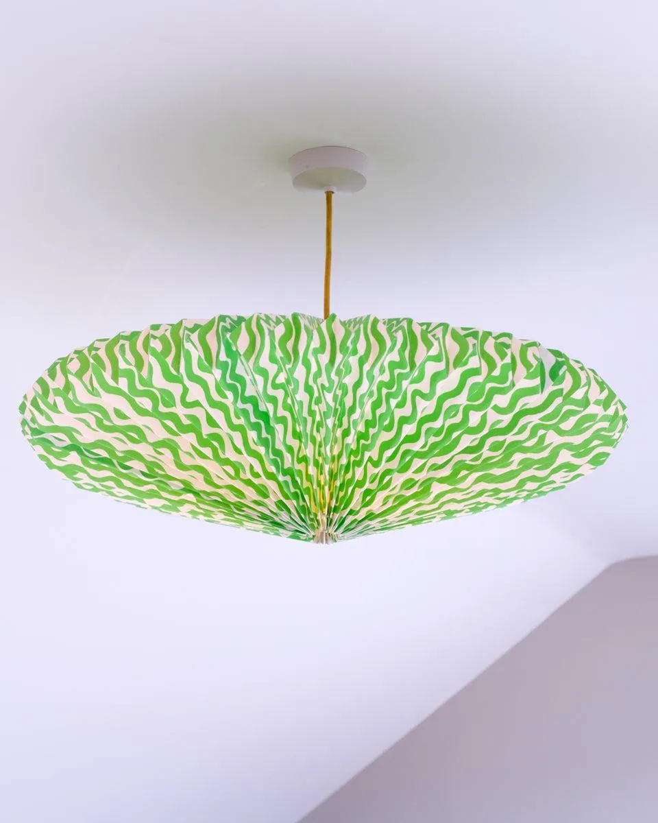 Origami Paper Lightshade Eclipse 'Green Ganges'