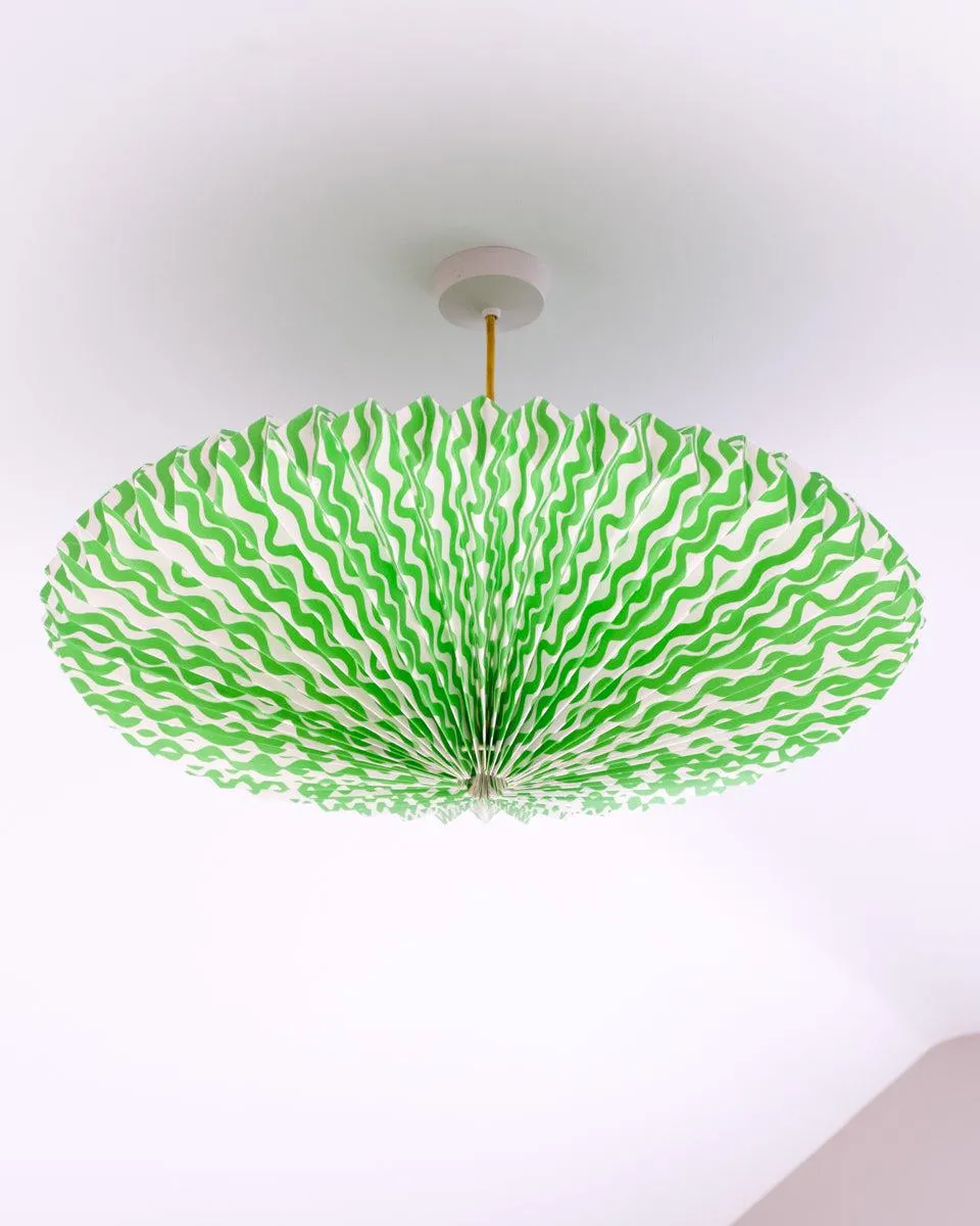 Origami Paper Lightshade Eclipse 'Green Ganges'