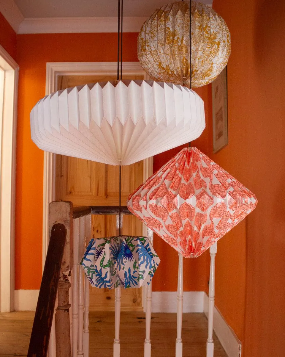 Origami Paper Lightshade Eclipse 'Yellow Spring Blooms'