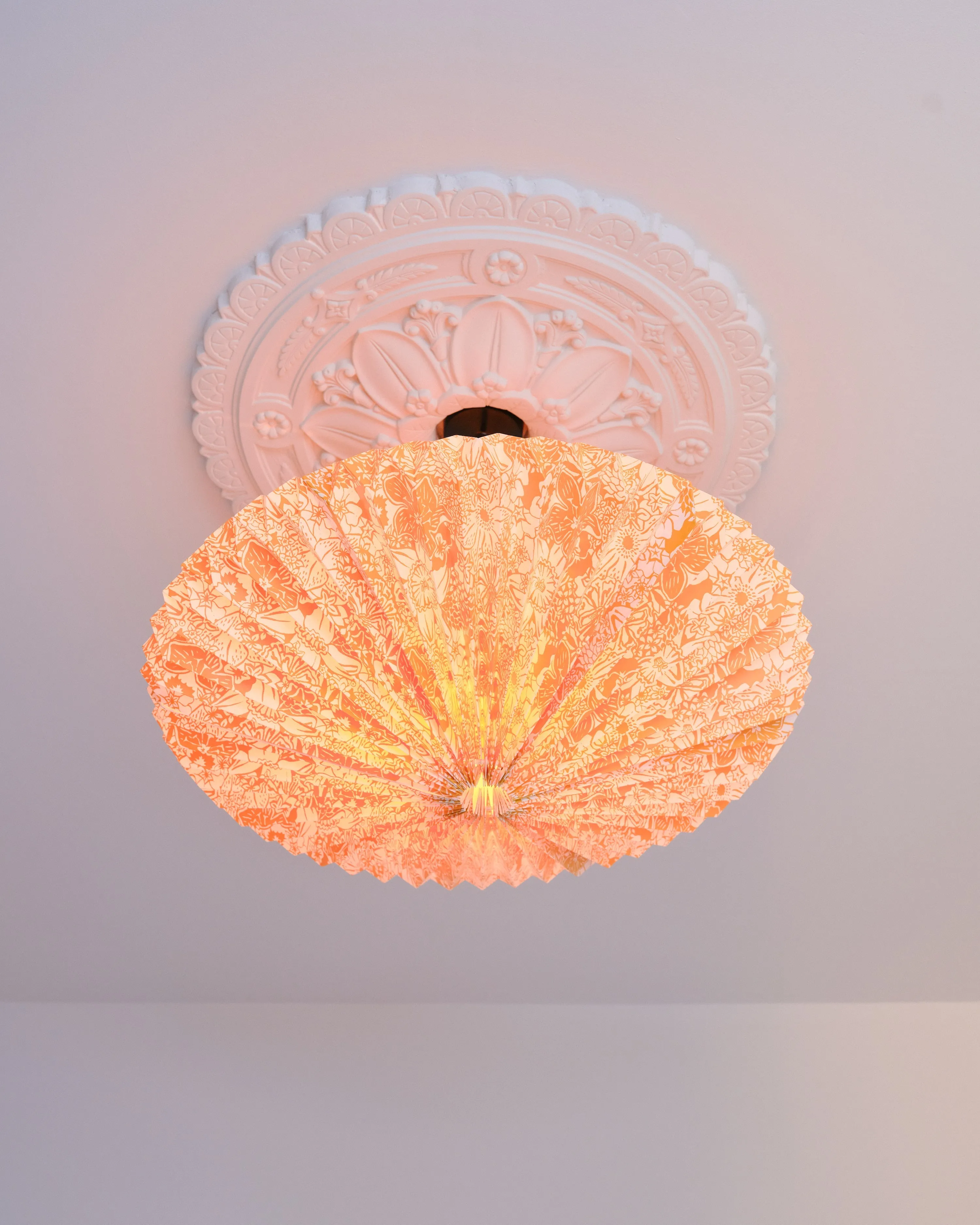 Origami Paper Lightshade Eclipse 'Yellow Spring Blooms'