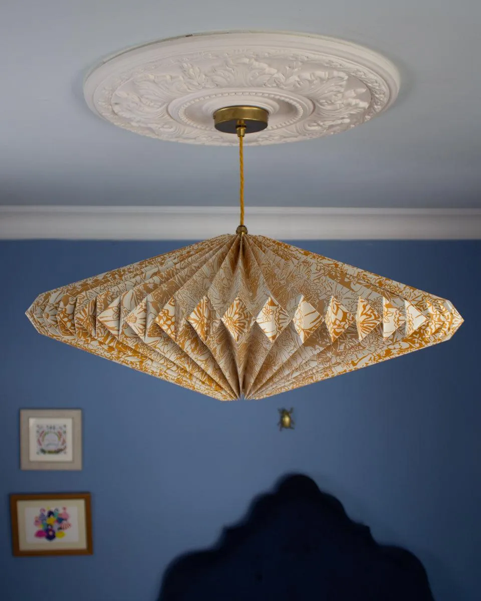 Origami Paper Lightshade Eclipse 'Yellow Spring Blooms'