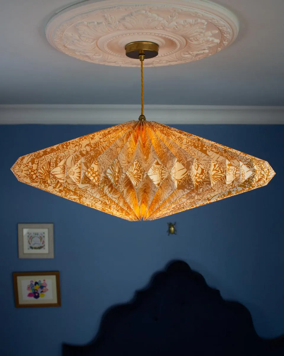 Origami Paper Lightshade Eclipse 'Yellow Spring Blooms'