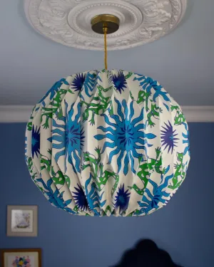 Origami Paper Lightshade Globe 'Dancing Lizards'