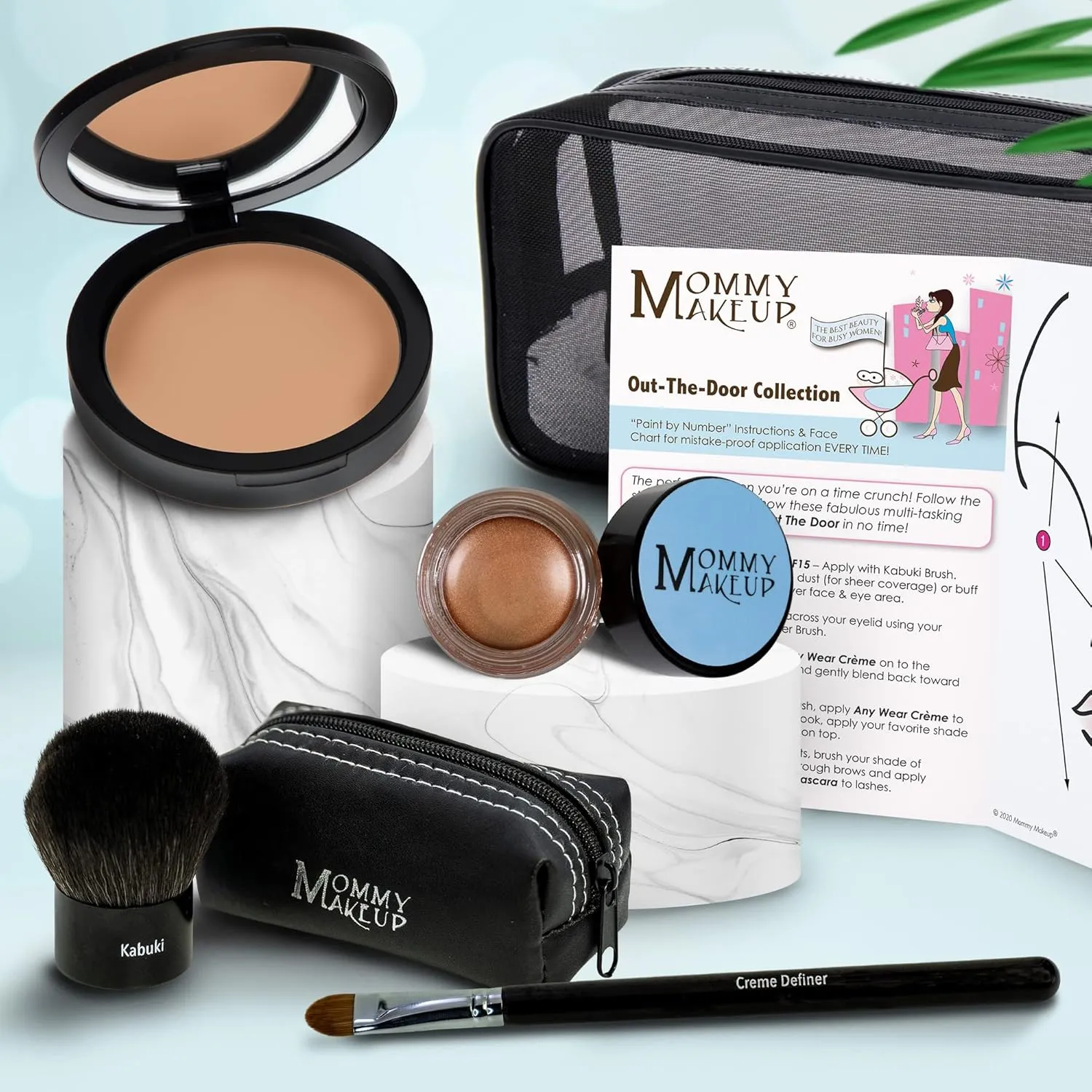 Out The Door Collection | Talc-free 5-piece Mineral Makeup Set | CRAVING (Medium/Dark) - For tan to caramel complexions   GOLDEN CARAMEL - A caramel brown with golden shimmer