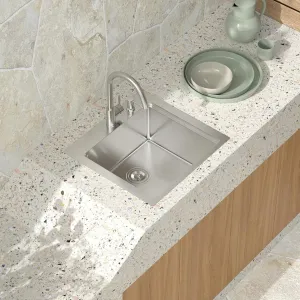 Outdoor Kitchen Sink - 21 x 20 x 9 Inch Outdoor Sink Workstation 16 Gauge Stainless Steel Drop in Kitchen Sinks Single Bowl Small Bar Sinks with Cover #TLT-0030