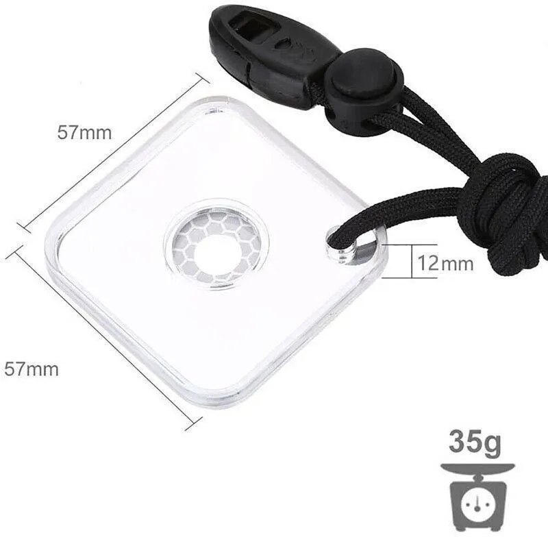 Outdoor Survival Emergency Rescue Signal Mirror With Whistle Au