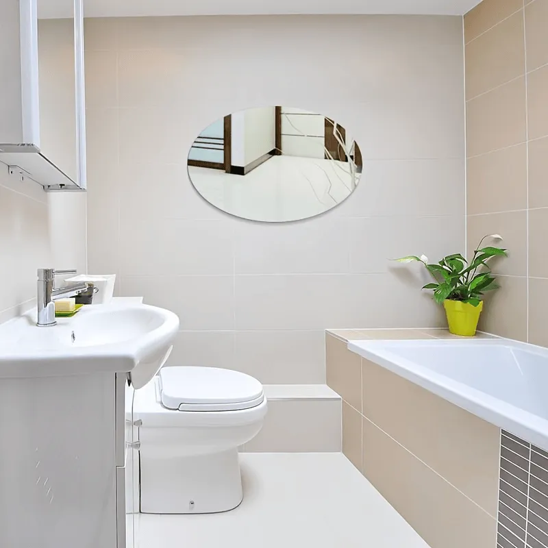 Oval Acrylic Self Adhesive Mirror - 4327