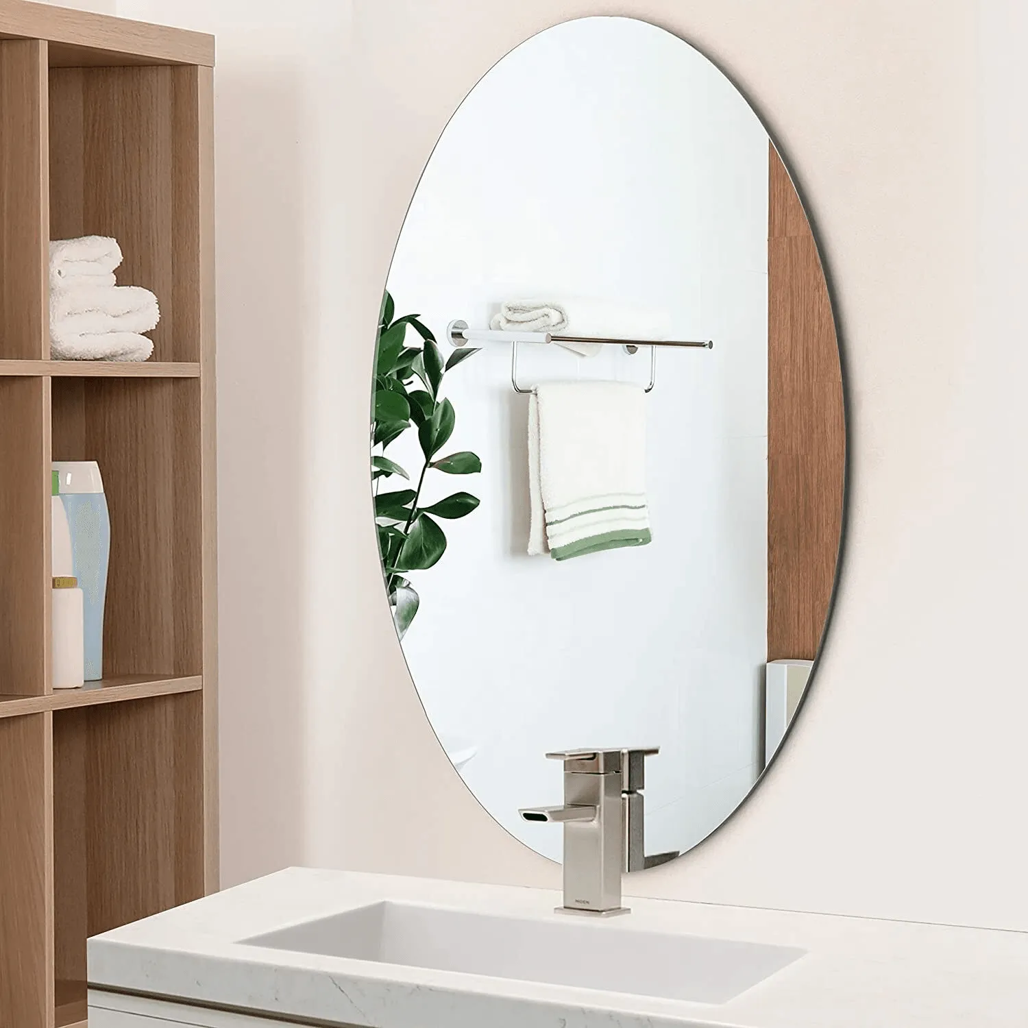Oval Acrylic Self Adhesive Mirror - 4327