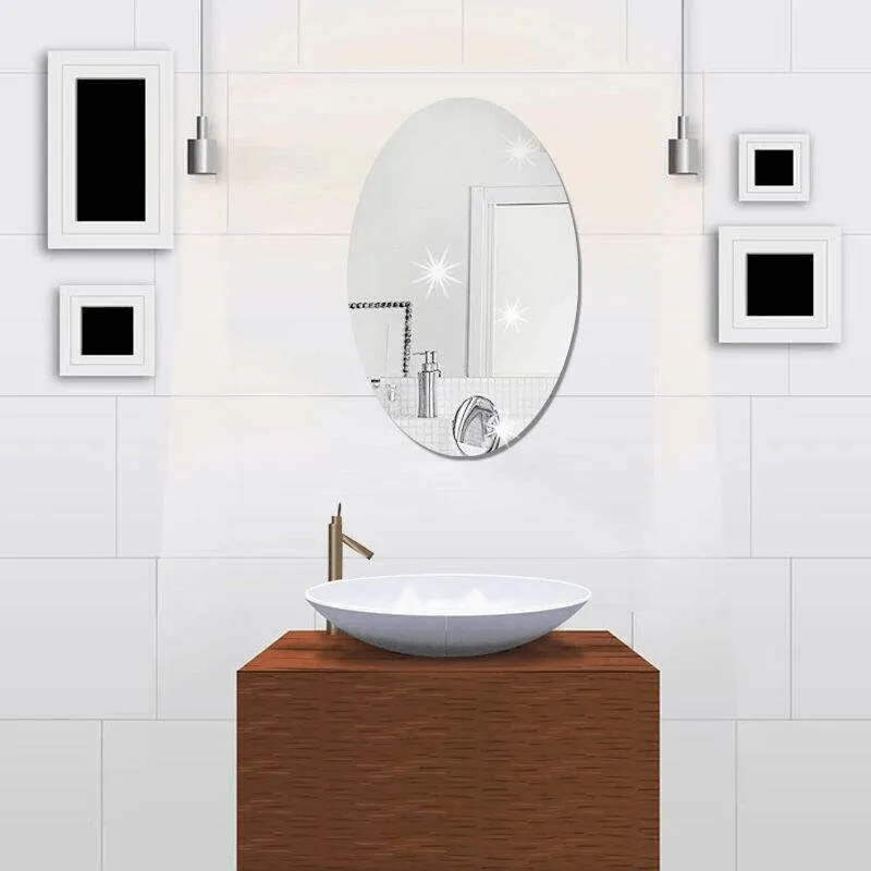 Oval Acrylic Self Adhesive Mirror - 4327