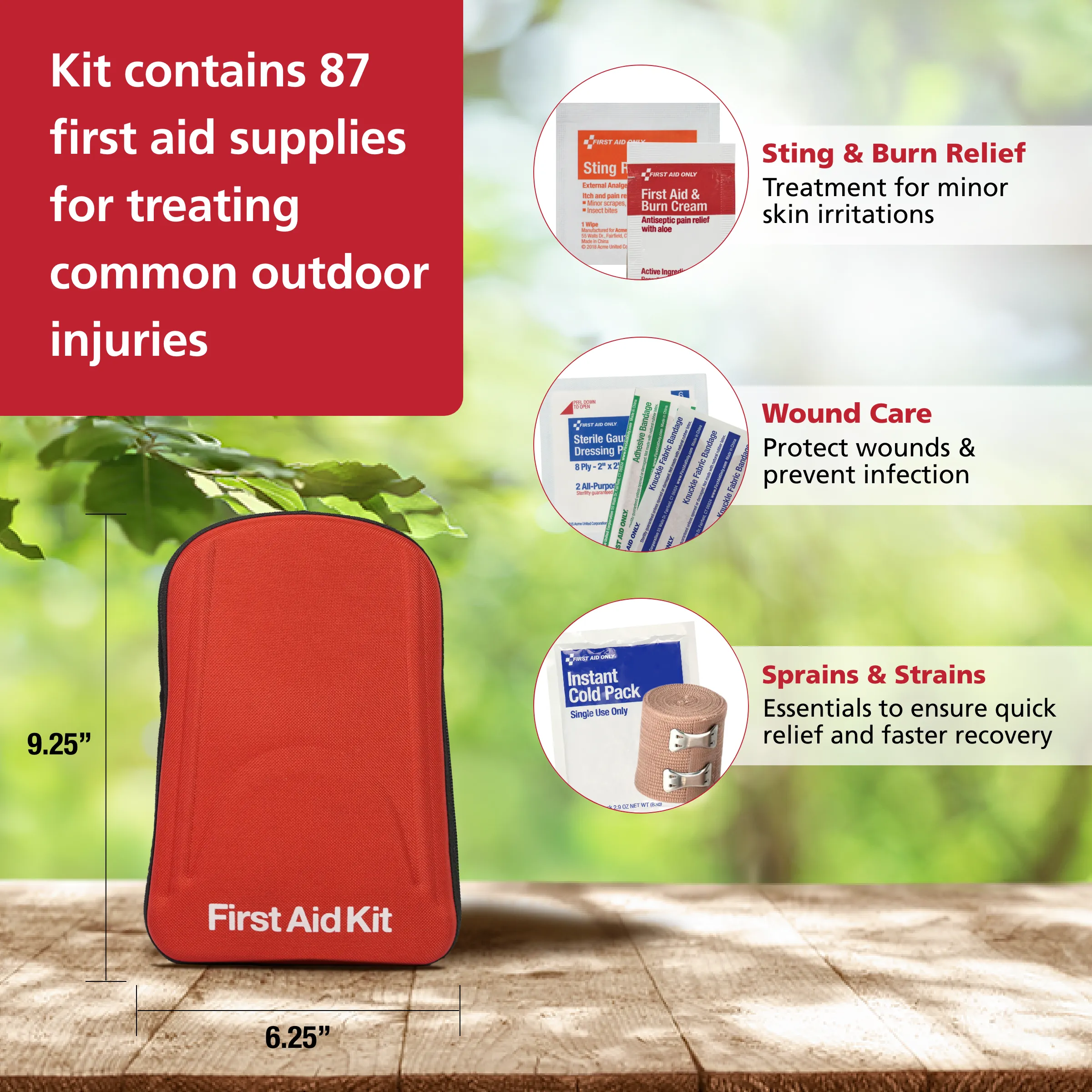 Pac-Kit 87 Piece Grab & Go Adventure First Aid Kit