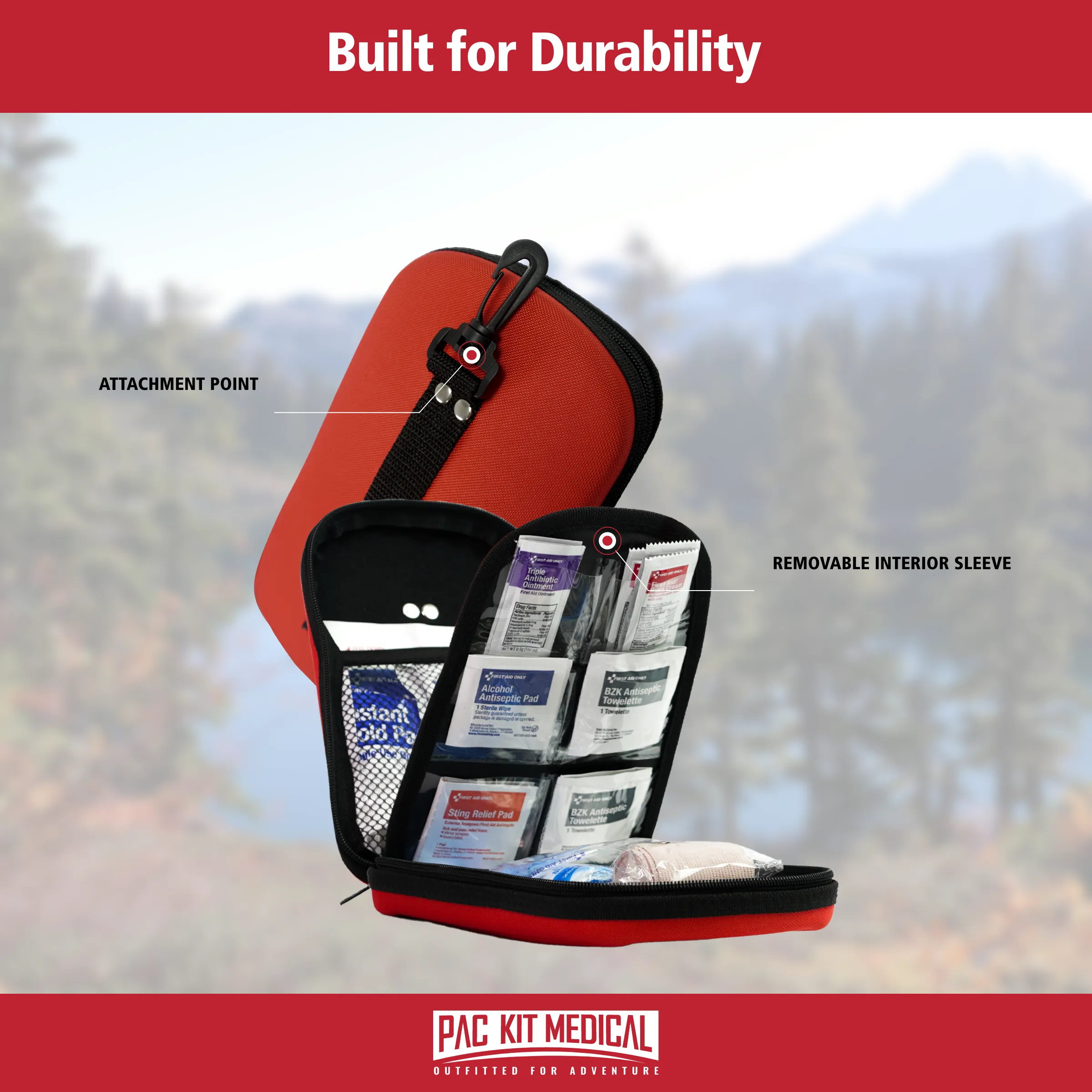 Pac-Kit 87 Piece Grab & Go Adventure First Aid Kit