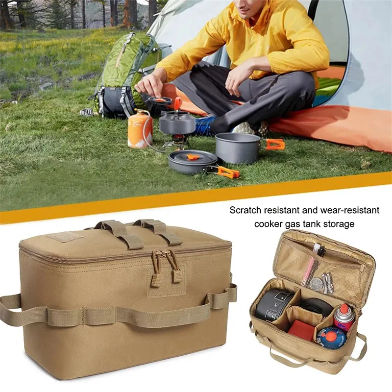 PACOONE Outdoor Camping Gas Tank Storage Bag for Cookware and Tools