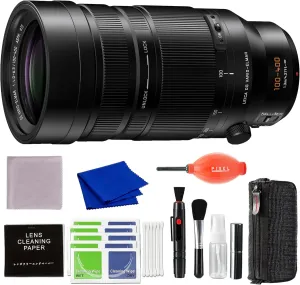 Panasonic Leica DG Vario-Elmar 100-400mm f/4-6.3 II ASPH. Power O.I.S. Lens with Advanced Accessories and Travel Bundle | H-RSA100400 | Panasonic Leica DG Vario-Elmar 100-400mm