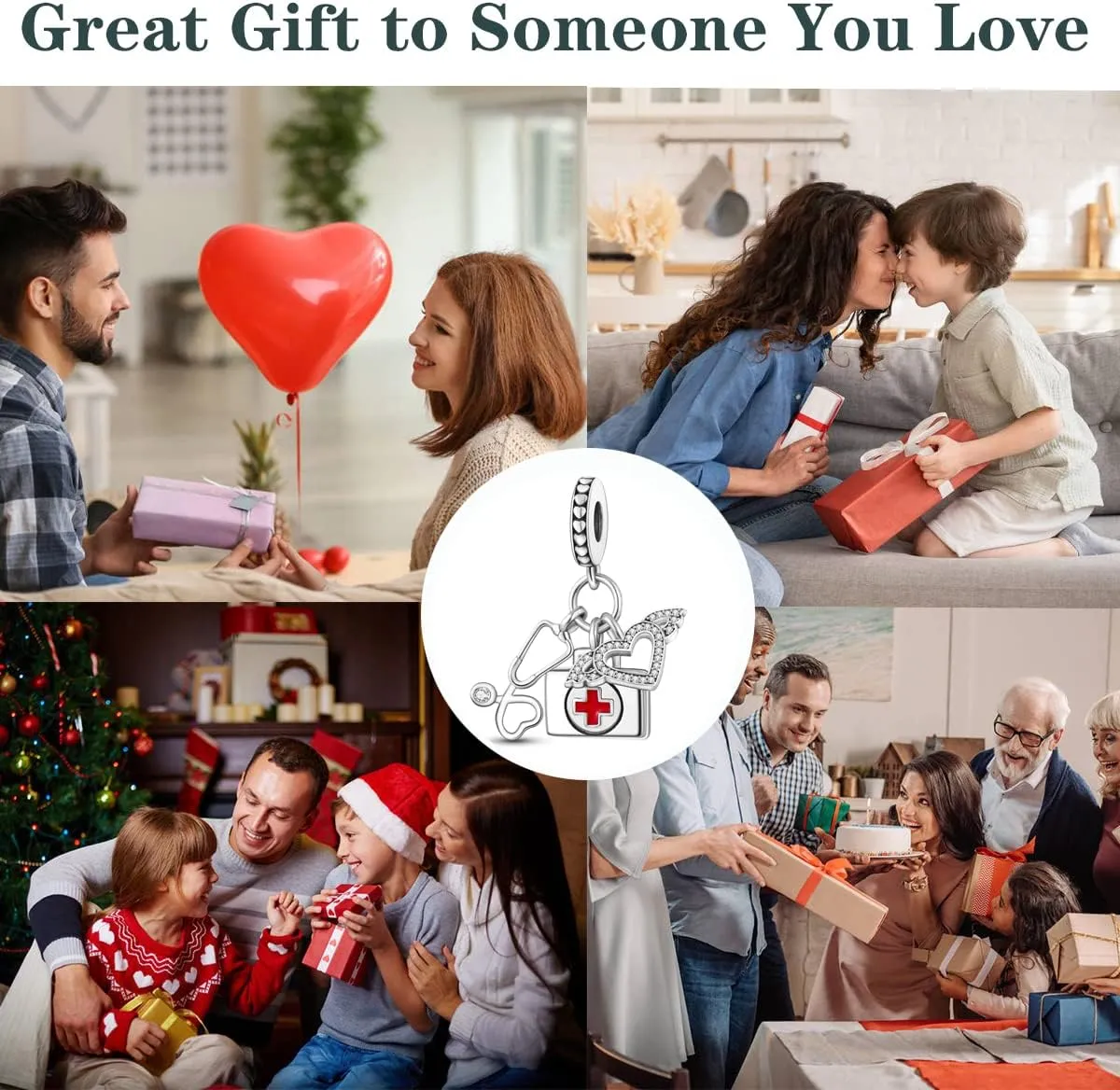 Parmuz 925 Sterling Silver Charm for Bracelet Necklace Dangle Love Mom Ocean travel Butterfly Party Charm Beads Pendants DIY Jewelry for Women