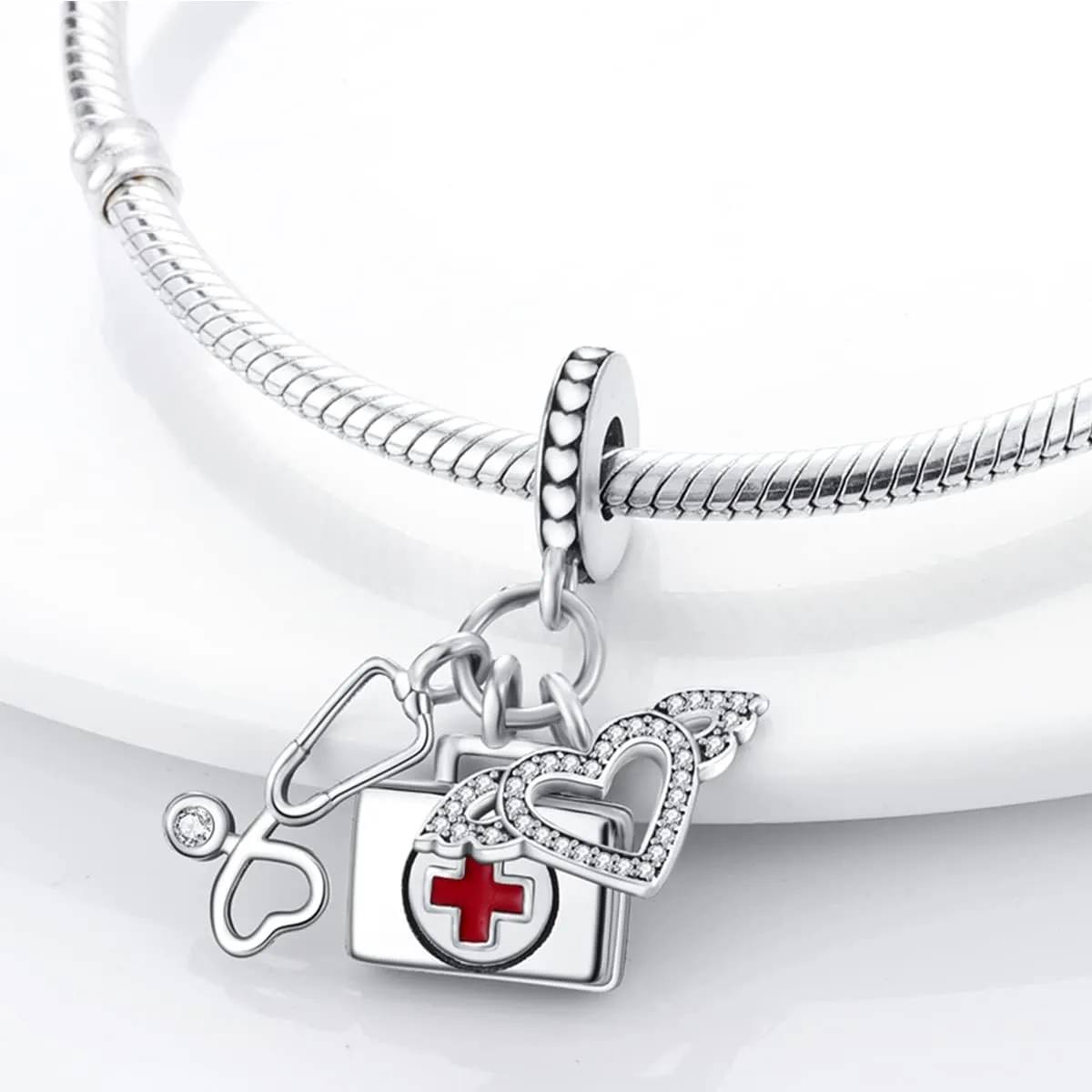 Parmuz 925 Sterling Silver Charm for Bracelet Necklace Dangle Love Mom Ocean travel Butterfly Party Charm Beads Pendants DIY Jewelry for Women