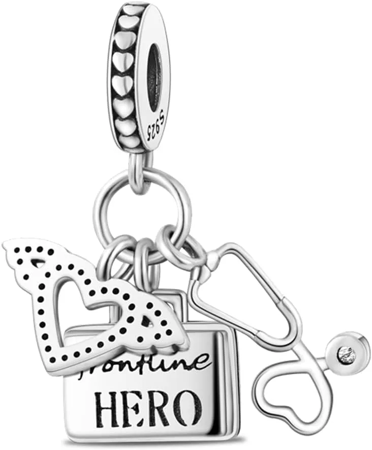 Parmuz 925 Sterling Silver Charm for Bracelet Necklace Dangle Love Mom Ocean travel Butterfly Party Charm Beads Pendants DIY Jewelry for Women
