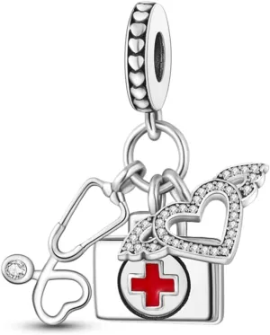 Parmuz 925 Sterling Silver Charm for Bracelet Necklace Dangle Love Mom Ocean travel Butterfly Party Charm Beads Pendants DIY Jewelry for Women