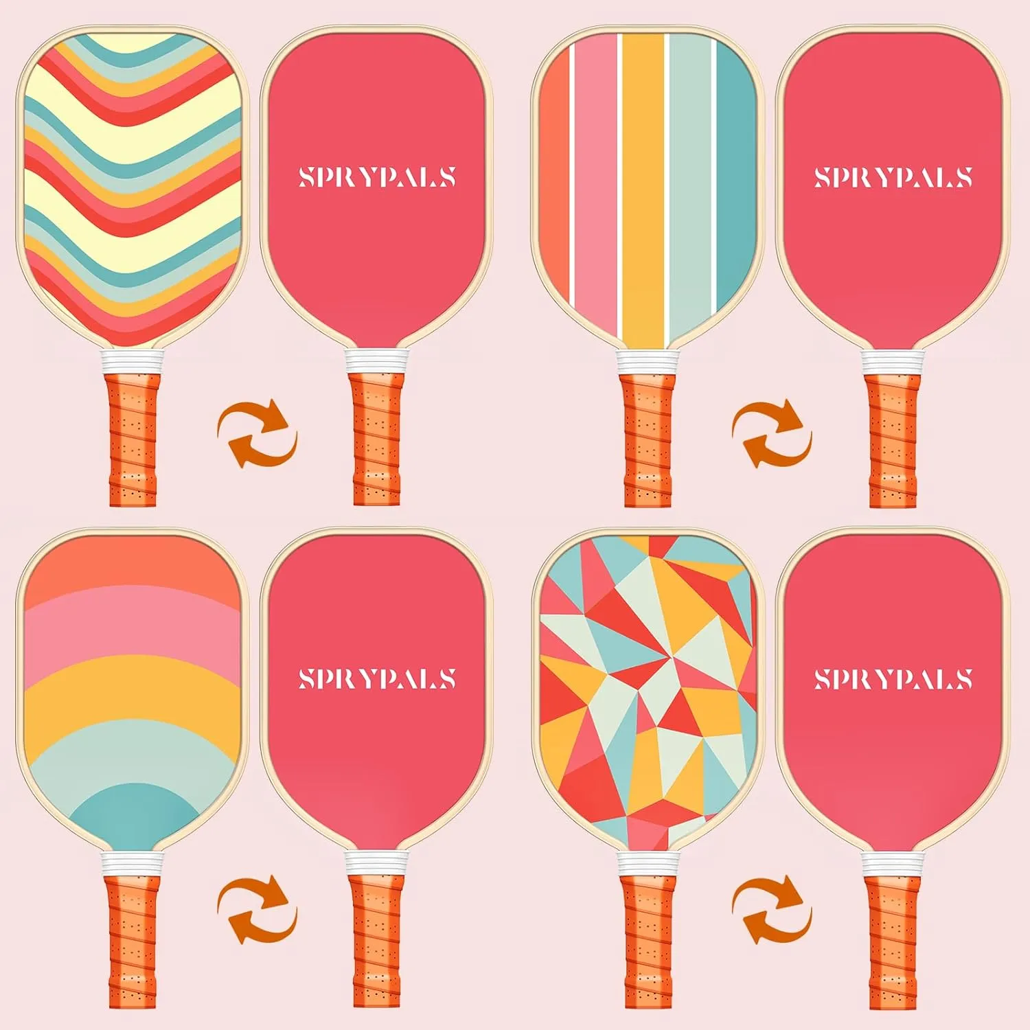 Pickleball Paddles Set of 4, USAPA Approved Premium Wood Pickleball Set with 4 Pickleball Balls and 1 Carry Bag Pickleball Rackets with Ergonomic Cushion Grip for Women Youth