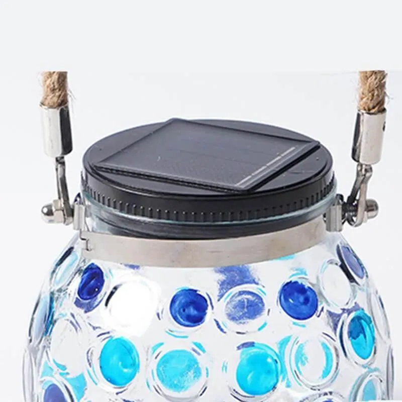 Polka Dot Solar Lantern - Decorative Garden Light