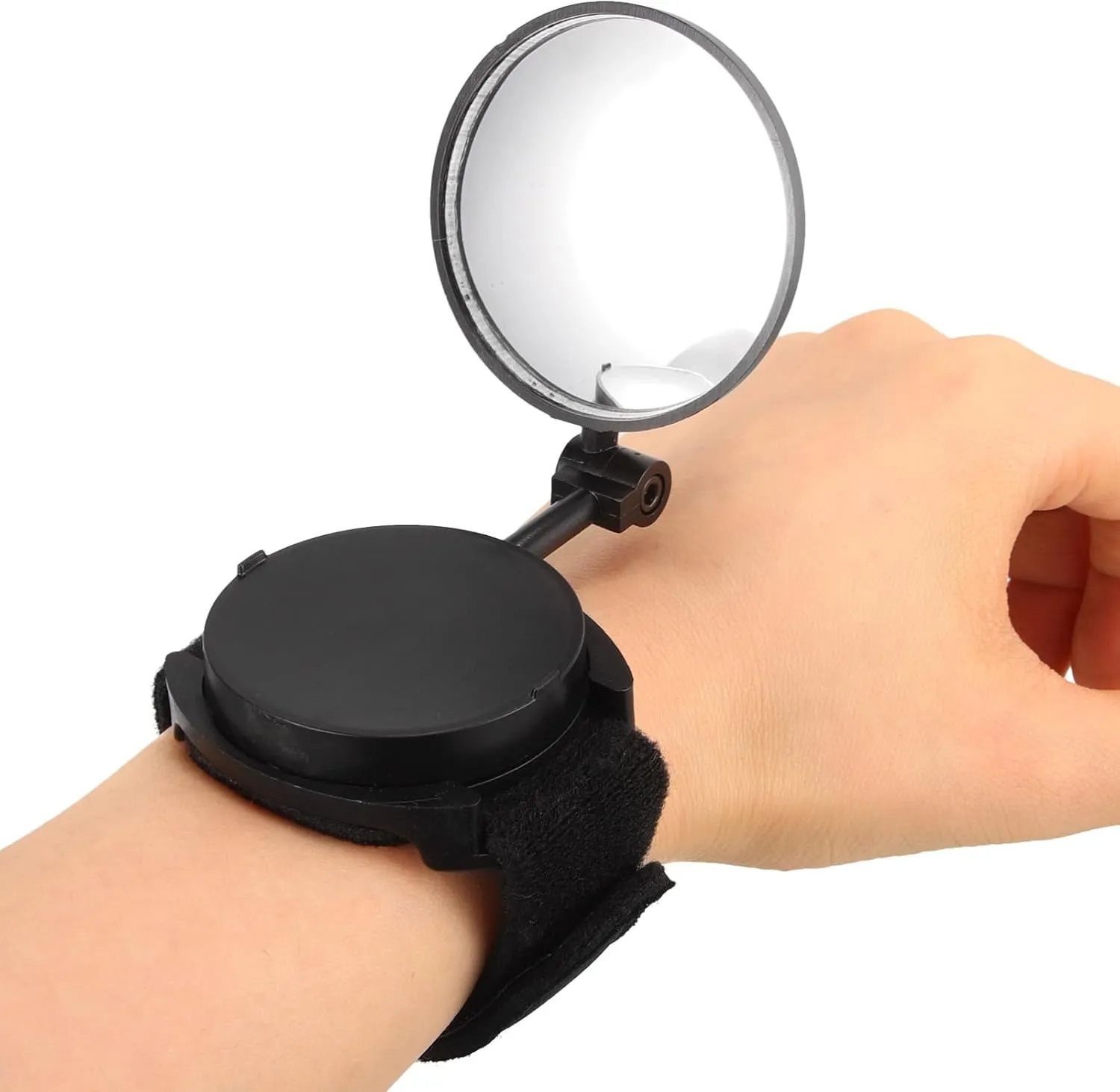 POPETPOP Bike Rear View Wristband Mirror Convex Design for Enhanced Safety Rotation Comfortable Wear for Cyclists for Nighttime Rides and Mountain Biking