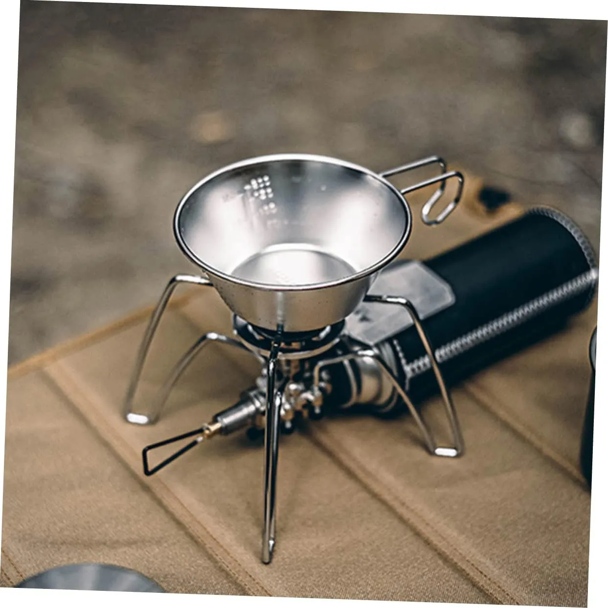 POPETPOP Camping Cookware Steel Cups Foldable Portable Bowl Water Camping Accessories Camping Mug Small Wine Cup
