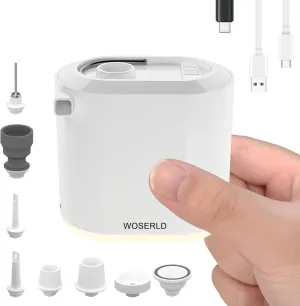 Portable Air Pump for Inflatables,Mini Wireless Rechargeable air Pump,Inflatable/Vacuum,Camping Light,Suitable for Camping Equipment,air Mattress Pump,Swimming Ring,Vacuum Storage Bags